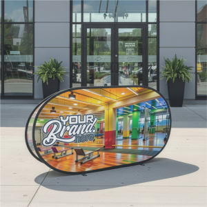 Pop-Up Banner with 2 panels - Complete Unit (2 x 1m)