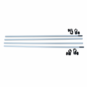 Gazebo Half Wall Bar & Clamp Set - 3M
